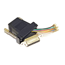 Adapter Connector D-Sub, 15 Pin Female To Modular, Female Jack, 8p8c (RJ45) - $5.67