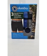 3-PACK Columbia High Performance Stretch Boxer Briefs Underwear Men&#39;s Si... - $554.45 MXN