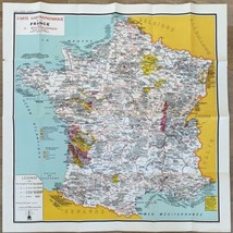 1962 Vintage Gastronomical Map of France Golden Press Inc  A. Bourguignon - £77.84 GBP