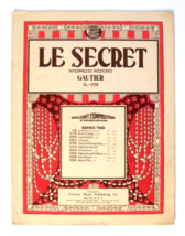 Vintage Sheet Music: Le Secret Intermezzo Pizzicato Gautier No. 276  ( 1... - £7.84 GBP
