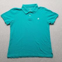 Aeropostale Polo Shirt Mens Medium Green Cyan Short Sleeve Button Up Casual - €12,03 EUR