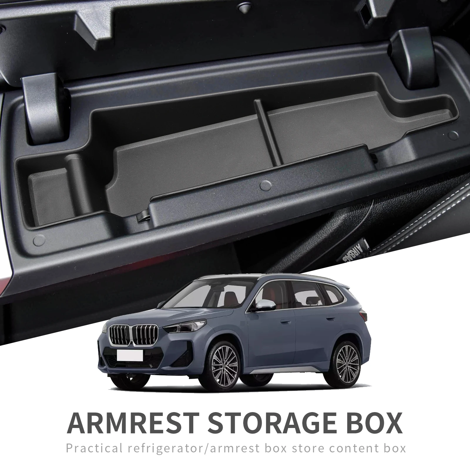 Smabee for 2022 2023 BMW X1 IX1 Center Console Armrest Storage Box 2024 X2 IX2 - £34.53 GBP