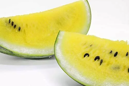 25 Dwarf Yellow Watermelon Seeds To Grow Petite Yellow Watermelons Usa Seller - £15.71 GBP