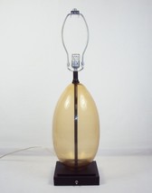 Table/Desk Lamp ~ Custom Glass Teardrop, Black Metal Base (No Shade) #28... - $48.95