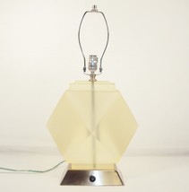Table Lamp w/2 Outlets ~ Translucent Polyresin ~ Nickel Base (No Shade) #2840330 - £71.06 GBP
