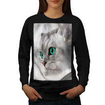 Wellcoda Pet Cute Kitten Furry Cat Womens Sweatshirt, Cat Casual Pullover Jumper - £22.60 GBP+