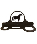 Wrought Iron Mountable Hair Dryer Rack Horse Bathroom Home Decor Caddy H... - £19.70 GBP