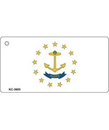 Rhode Island State Flag Novelty Key Chain - $16.34 CAD