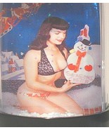 Bettie Page Snow Globe Betty Page Snowglobe Christmas 1950s - £19.58 GBP