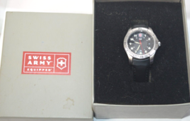 Sporty Black Women&#39;s Victorinox Swiss Army Watch with Box, Nice but Not running - £19.68 GBP