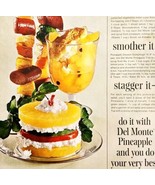 1965 Del Monte Pineapple Advertisement Canned Fruits Foods Snacks Vintag... - €25,64 EUR