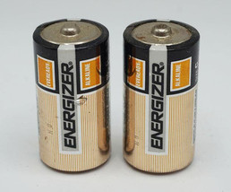 Lot of 2 Energizer C Cell Battery Collectible Used Non Working - $29.69