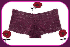 Xl Kir Wine Incredible Floral Lace Victorias Secret Shortie Boyshort Rare Pantie - £15.92 GBP