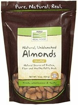 NOW Foods, Almonds, Raw and Unsalted, Source of Protein, Grown in the USA, 16... - £12.65 GBP