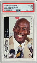 Michael Jordan 1993-94 Upper Deck SE Retirement Card #MJR1- PSA Graded 7 NM (Chi - £35.20 GBP