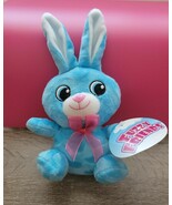 FUZZY FRIENDS Plush Stuffed Blue Bunny, Animal Soft Toy NEW Easter - $19.68