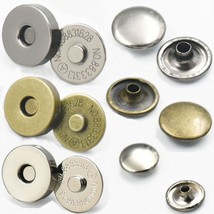 20 Sets 18mm 3/4&quot; Magnetic snaps purse Double Rivet closures Round Clasp Stud  - £6.85 GBP