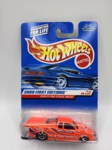 2000 Hot Wheels #67 First Editions 7/36 Chevy Pro Stock Truck Neon-Orange w/5 Sp - £8.17 GBP