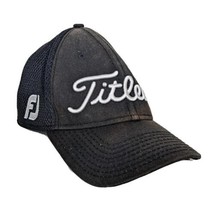Titleist Black FJ Pro V1 Golf Medium/Large Hat Footjoy Bar Logo - $15.99