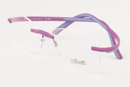 SILHOUETTE 1567 Purple Rimless Eyeglasses 406053 52mm SMALL - £141.23 GBP
