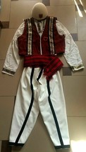 New Albanian Traditional Popular Folk Costume Suit Boys MEN- 14-16 YEAR-HANDMADE - £92.93 GBP