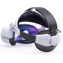 Head Strap Compatible With Oculus Quest 2, Comfortable Skin-Friendly Pu ... - £34.09 GBP