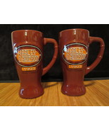 2 HARLEY DAVIDSON-1903 Brown with Orange Circle-Tall Coffee Mug-GREAT CO... - €30,61 EUR