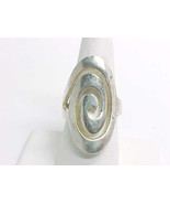 MODERNIST Vintage Open Work Swirl STERLING Silver RING - Size 8 3/4 - 1 ... - £64.95 GBP