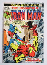 1973 Invincible Iron Man 63 Marvel Comics 10/73, 1968 Series: 20¢ Ironman cover - $37.94