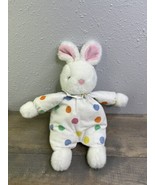 VTG Prestige Toy Corp Plush White Clown Bunny 10” Rabbit Polka Dot Outfi... - £71.20 GBP