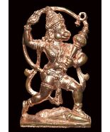 Lord Hanuman in Pure Solid Copper in Hoysala Style - 3 inches - $123.75