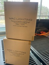 LOT of 2 WAC Lighting 11&quot; WS-W43011 Black Sleepless Wall Light 3000K LED... - $524.95