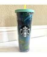 Starbucks Hawaii Palm Tree Tropical Blue Yellow Tumbler Mug Cup 24 oz 2019 - $465.09 MXN