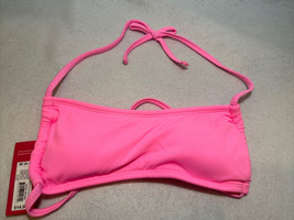 Junior&#39;s Ribbed Apron Front Bralette Bikini  - Xhilaration™ - Pink  - Size S - £2.53 GBP