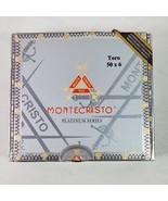 Montecristo Platinum Series Cigar Box 7x7x3&quot; Inch Tobacciana EMPTY Wood - $19.00