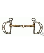 English Saddle Horse Stainless Steel with 5&quot; Copper mouth Kimberwick Sna... - £19.14 GBP