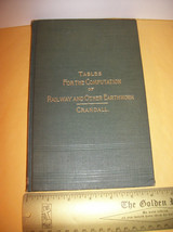 Education Treasure Book 1916 Railway Computation Railroad Track Earthwor... - $23.74