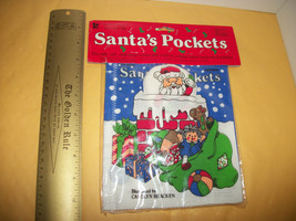 Toy Holiday Baby Cloth Book Doll Santa&#39;s Pockets Christmas Interactive Activity - £3.03 GBP