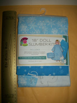 Craft Gift Doll Clothes Kit Snow Princess Slumber Fabric Panel Dog Beddi... - $18.99