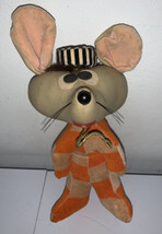 Vintage Dakin Dream Pets Alcatraz Prison Mouse Stuffed Plush Animal Japan - £14.49 GBP