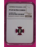 1979 Panama PF 69 Ultra Cameo Proof 2.5 Centesimos Coin NGC Certified Sl... - $33.34 CAD