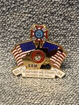NEW 03-04 Sam West Virginia Together We Stand Divided We Fall Pin KG Vet... - $11.88