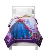 Disneys Frozen Anna Elsa Olaf Twin/Single Size Comforter Sheet Set - £58.99 GBP