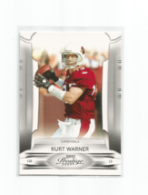 Kurt Warner (Arizona Cardinals) 2009 Playoff Prestige Card #1 - £2.35 GBP