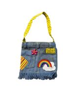 American Girl Ivy Ling Denim Fringe Shoulder Bag With Yellow Strap &amp; Rai... - €18,00 EUR