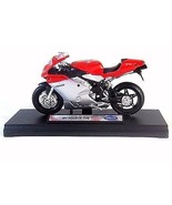 MV AGUSTA F4S, RED/SILVER WELLY 1/18 DIECAST MOTORCYCLE COLLECTOR&#39;S MODE... - $47.55 CAD