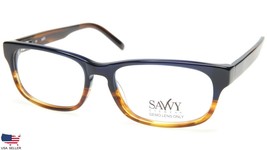 New Savvy 384 Brnhrn Brown Horn Eyeglasses Glasses Frame 54-16-140 B34mm - £39.28 GBP