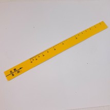 SILVER REED KNITTING MACHINE LK 150 YELLOW STITCH GAUGE RULER scale Part... - $12.00