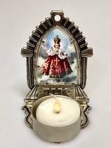 Holy Candle Holder, Candle Stand with optional picture/ Infant Jesus of ... - £17.70 GBP