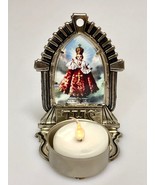 Holy Candle Holder, Candle Stand with optional picture/ Infant Jesus of ... - £17.70 GBP